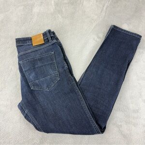 DU/ER Men's Size 32 W x 30 L L2X Slim Fit Zipper Fly Denim Blue Jeans MFLS3001